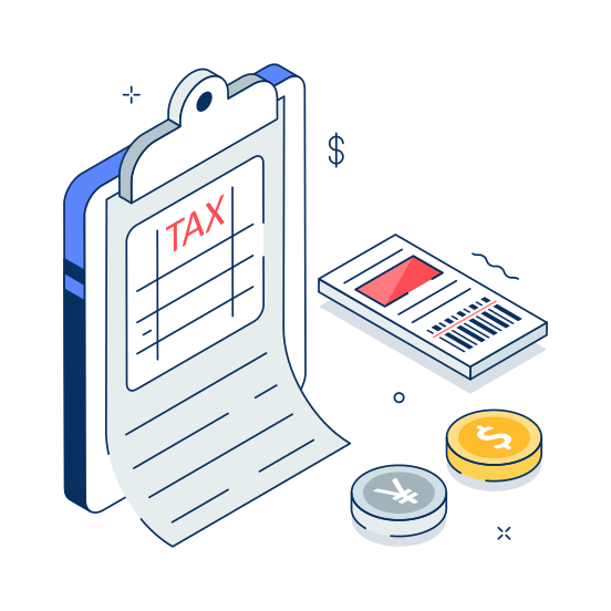 Tax, Taxation, Report, Calculation, Invoice illustration