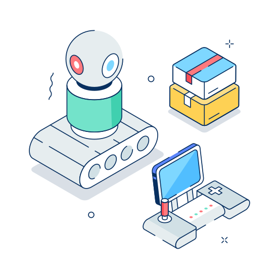 Ai, Controller, Automation, Robotics, Control illustration