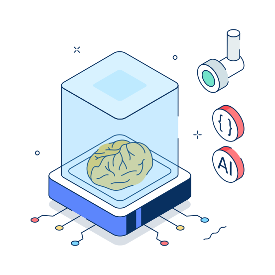 Brain, Preservation, Ai, Artificial Intelligence, Data illustration