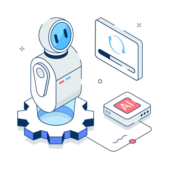 Configuration, System, Setup, Smart, Robotics illustration