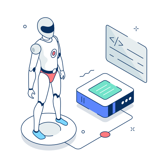 Robot, Software, Automation, Robotics, Programming illustration