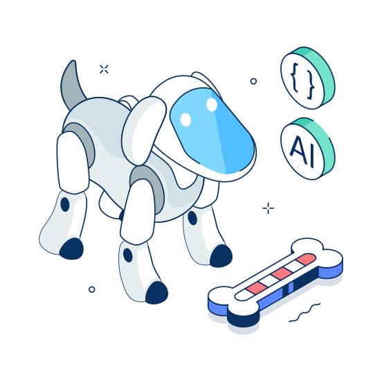 Robotic, Dog, Pet, Smart, Companion illustration