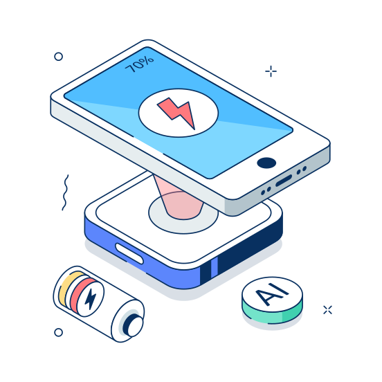Wireless, Charger, Smart, Mobile, Machine illustration