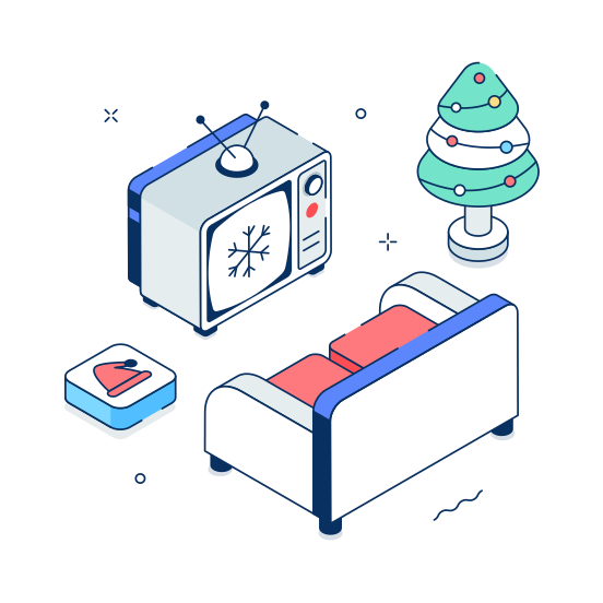 Christmas, Tv, Television, Night, Movie illustration