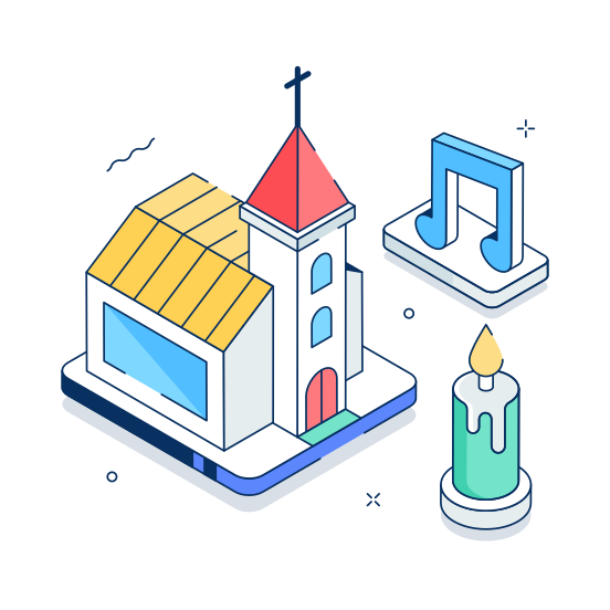 Church, Worship, Religion, Faith, Prayer, illustration