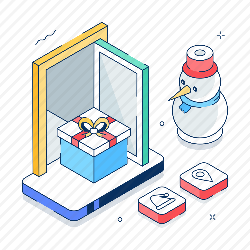 Giftbox, Present, Surprise, Santa, Snowman preview