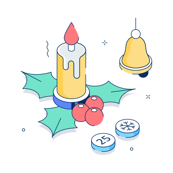 Mistletoe, Christmas, Celebration, Decoration, Ornament illustration