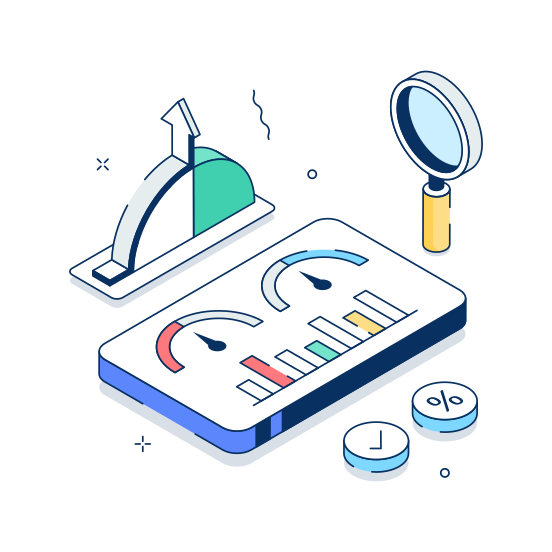 Business, Monitoring, Finance, Dashboard, Analysis illustration