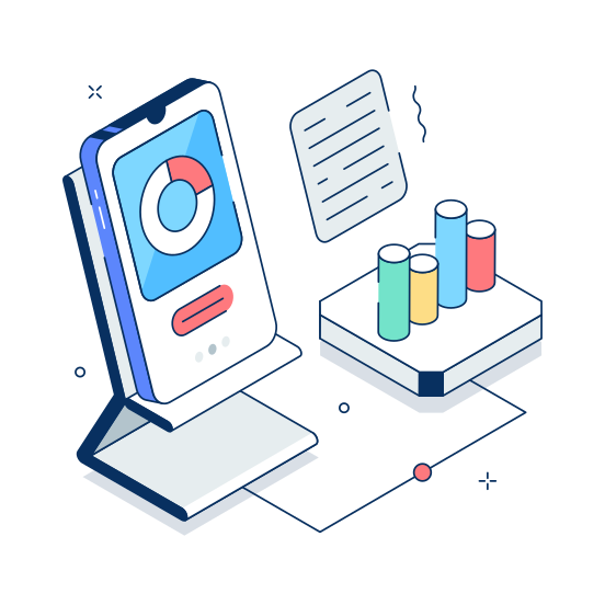 Corporate, Data, Analysis, Business, Statistics, illustration