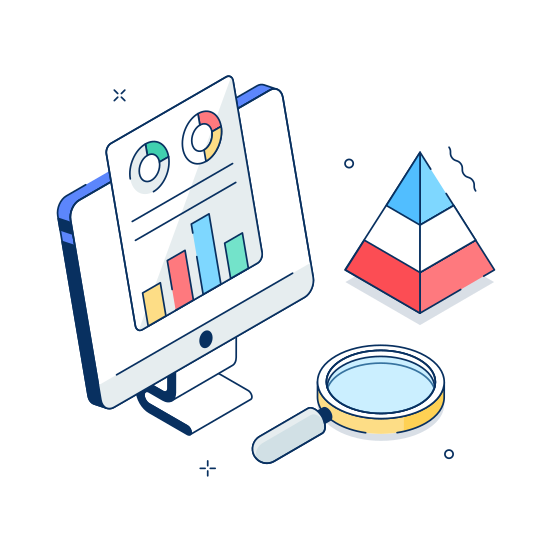 Data, Report, Analysis, Statistics, Analytics illustration