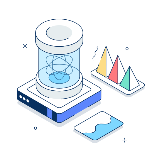 Data, Science, Quantum, Analysis, Statistics illustration