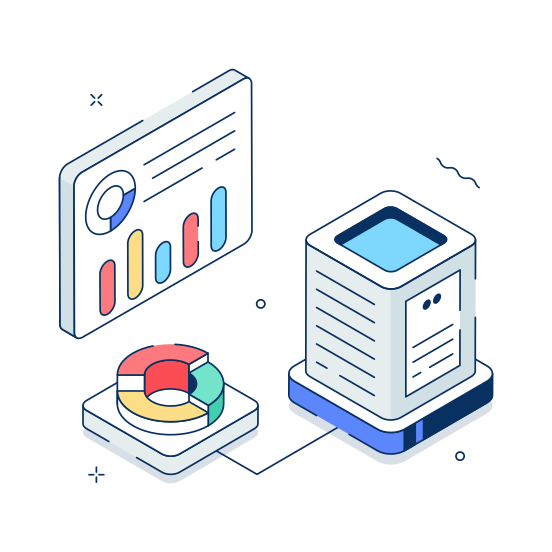 Infographics, Report, Chart, Data, Visualization illustration