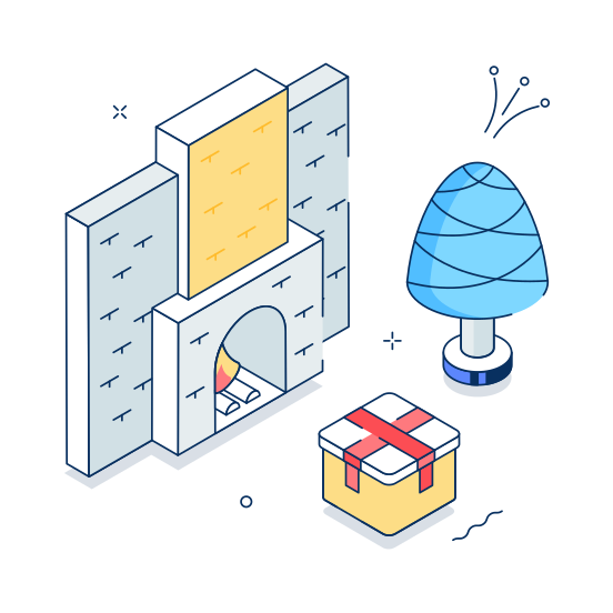 Fireplace illustration