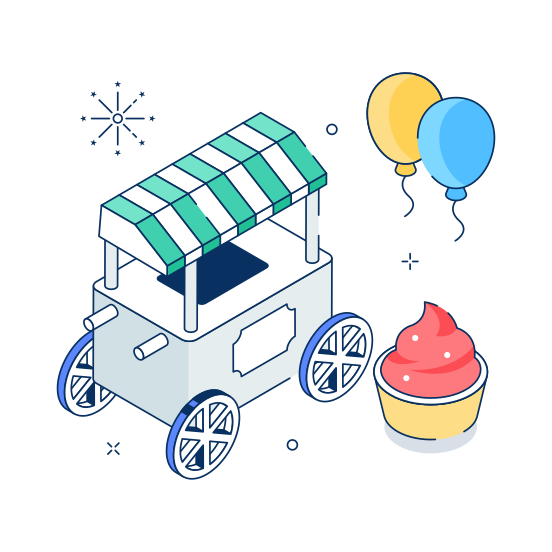 Ice Cream Cart illustration