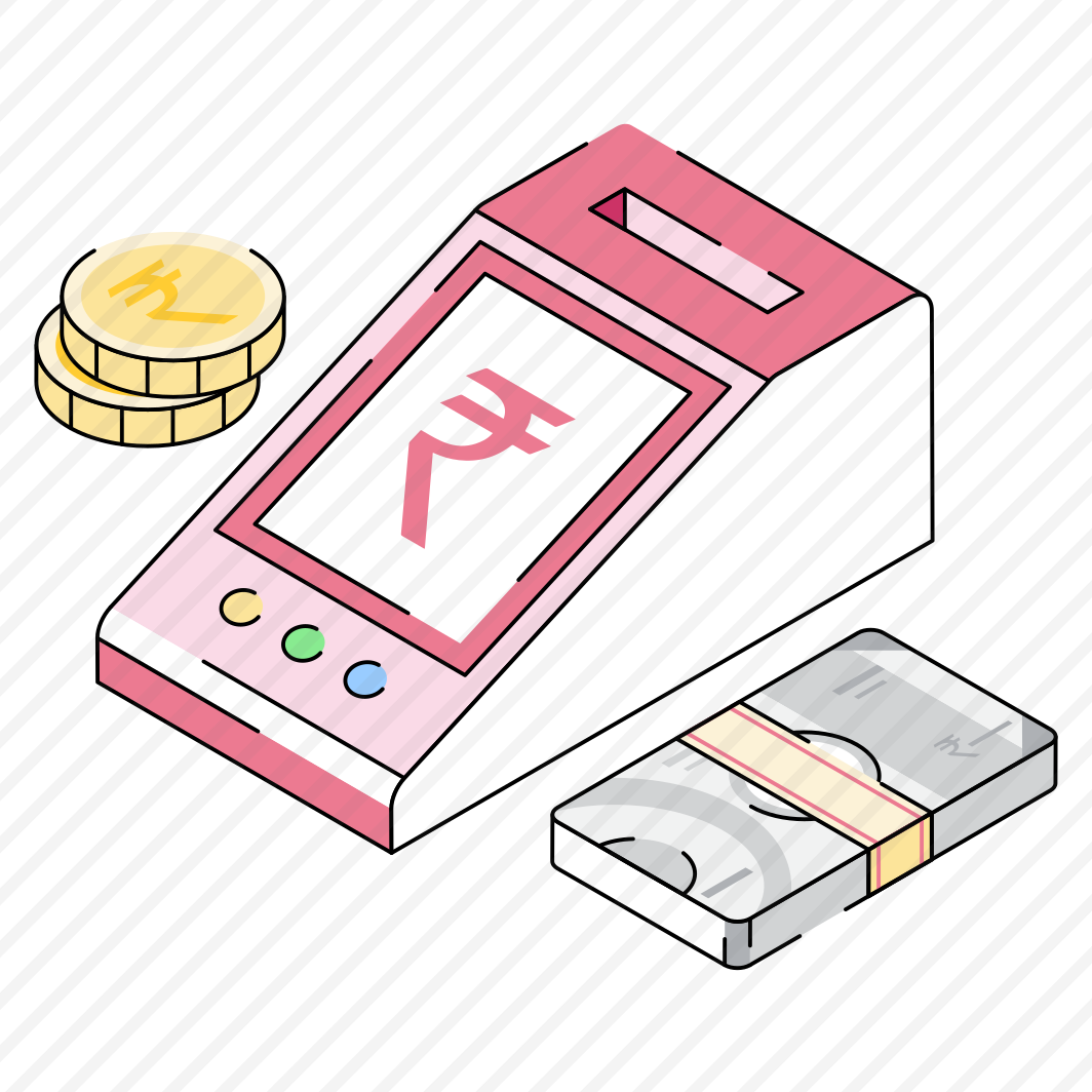 Billing, Machine, Terminal, Coins, Banknote preview
