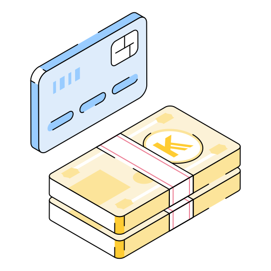 Card, Payment, Transaction, Banking, Banknote illustration