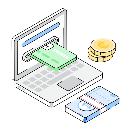 Card, Transaction, Payment, Credit, Debit illustration
