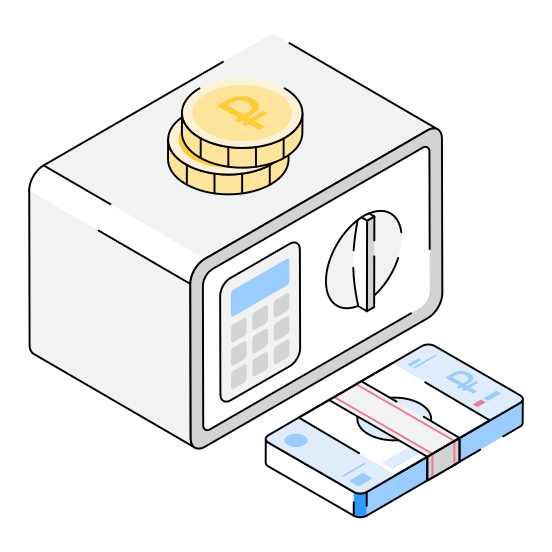 Locker, Vault, Safe, Banking, Digital illustration