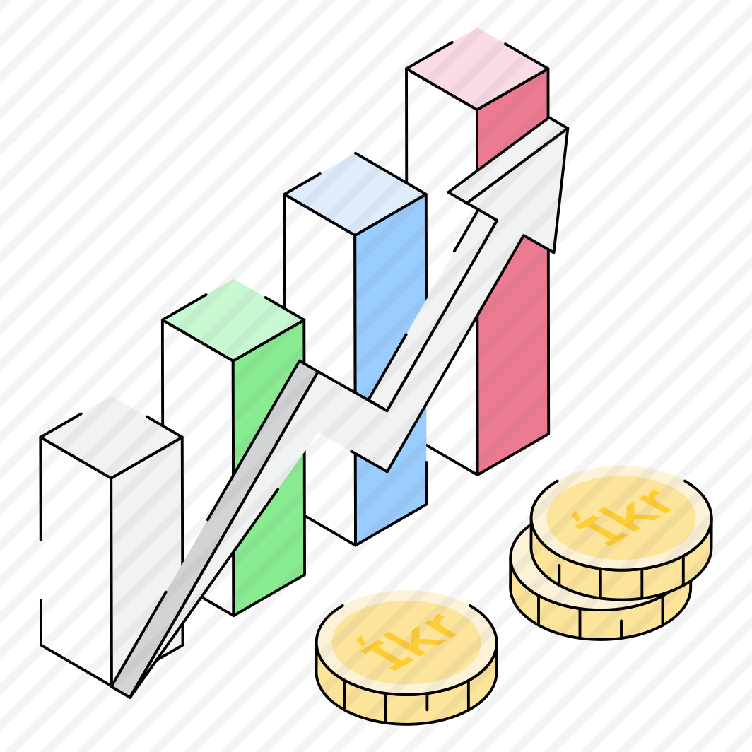Money, Profit, Revenue, Investment, Chart preview