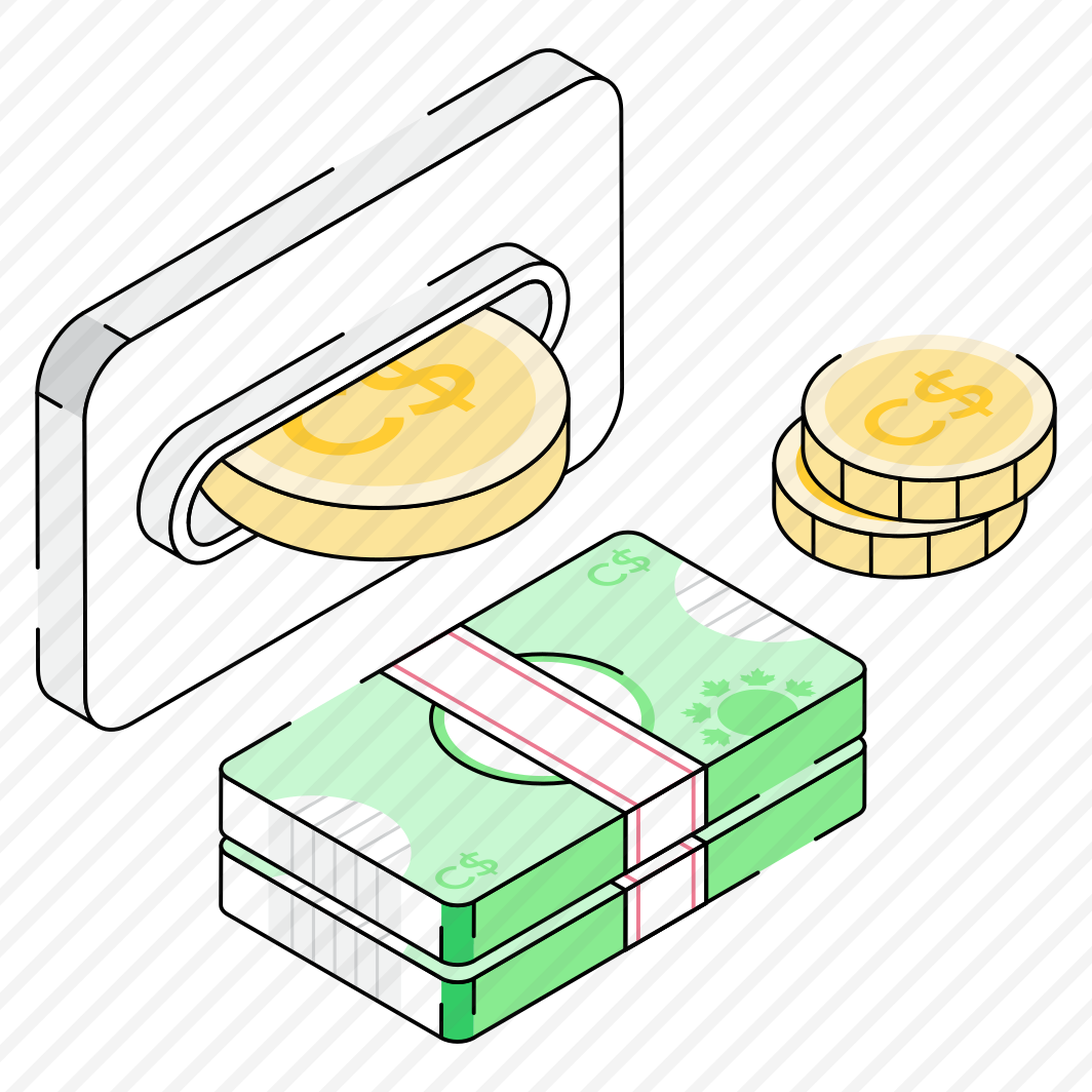 Money, Withdrawal, Banking, Banknote, Coins preview
