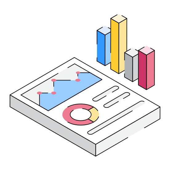 Data, Report, Statement, Analytics, Statistics illustration