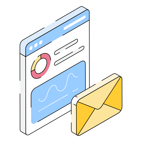 Email, Analytics, Communication, Correspondence, Web illustration