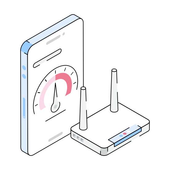 Internet, Speed, Performance, Efficiency, Testing illustration