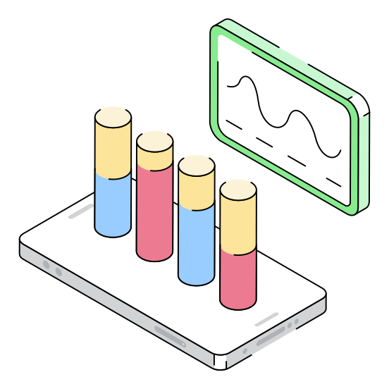 Mobile, Analytics, Statistics, Infographics, Market illustration
