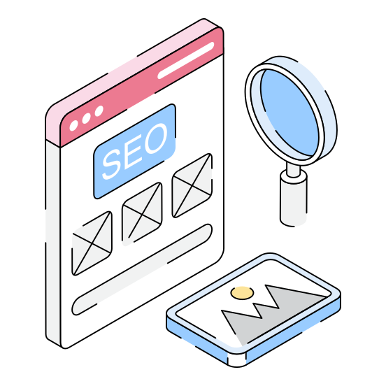 Service, Search, Content, Media, Multimedia illustration