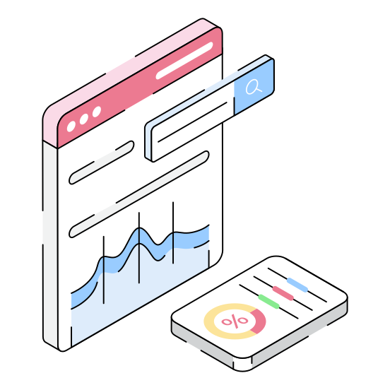 Site, Analysis, Web, Search, Service illustration