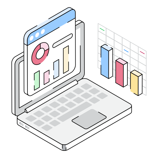 Web, Analytics, Statistics, Infographics, Analysis illustration