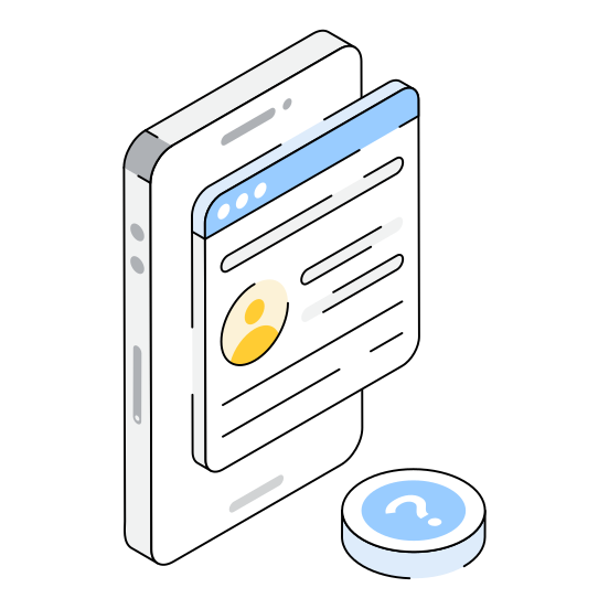 Web, Profile, Account, User, Data illustration