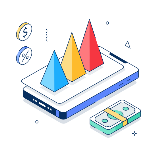Business, Growth, Financial, Investment, Finance, Success, Progress illustration