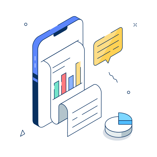Business, Report, Data, Analytics, Analysis, Information, Intelligence illustration