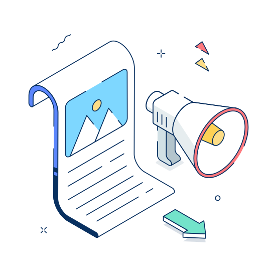 Content, Marketing, Digital, Blogging, Writing, Online, Digital illustration