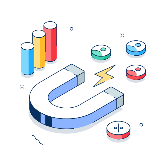 Customer, Attraction, Acquisition, Growth, Business, Marketing, Client illustration