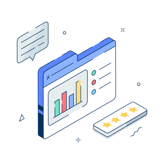 Customer, User, Review, Feedback, Rating, Business, Technology illustration