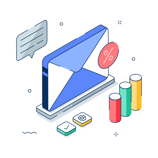 Email, Marketing, Newsletter, Promotion, Campaign, Digital, Internet illustration