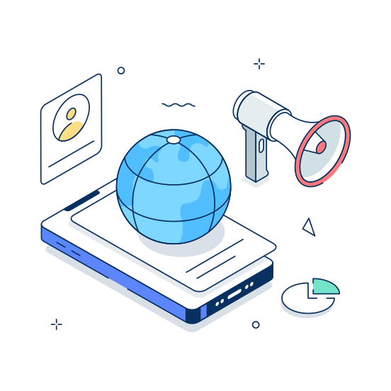 Global, Marketing, Worldwide, International, Digital, Mobile, Business illustration