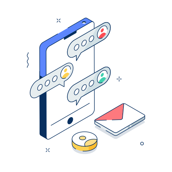 Sms, Marketing, Email, Digital, Mobile, Internet, Messaging illustration