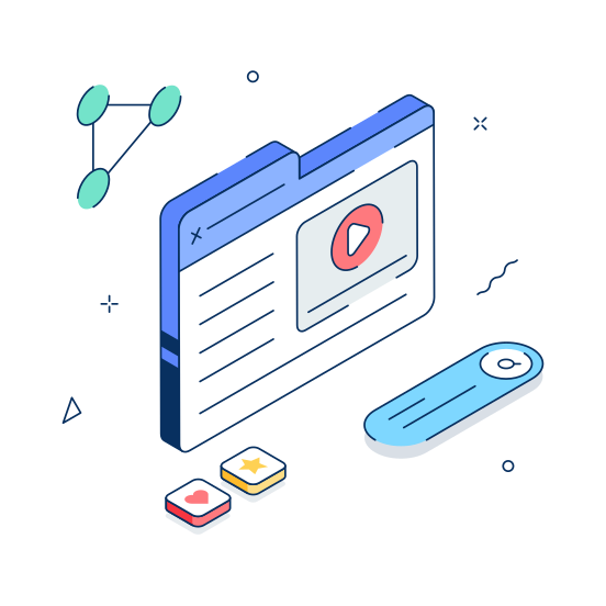 Video, Marketing, Digital, Internet, Webpage, Viral, Interaction illustration