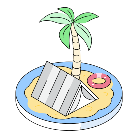 Camp, Tent, Tree, Beach, Campsite illustration