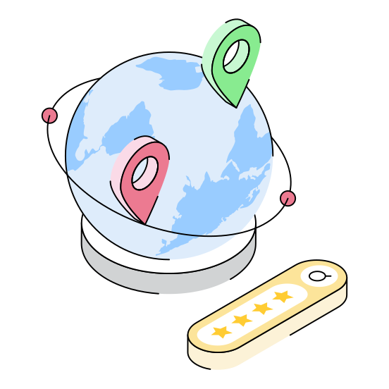 Location, Navigation, Tracking, Global, International illustration