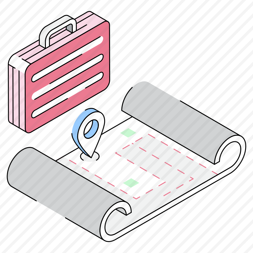 Map, Location, Bag, Baggage, Luggage preview