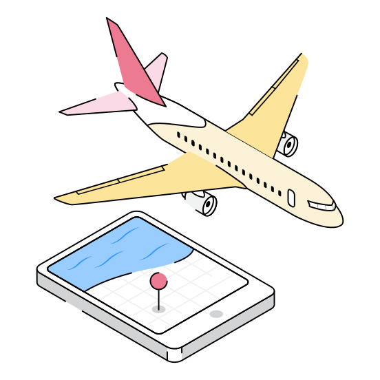 Plane, Flight, Ride, Travel, Transport illustration