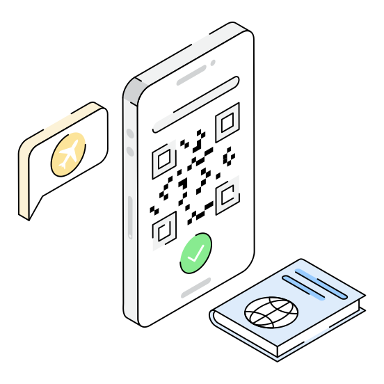 Qr, Scan, Barcode, Mobile, Phone illustration
