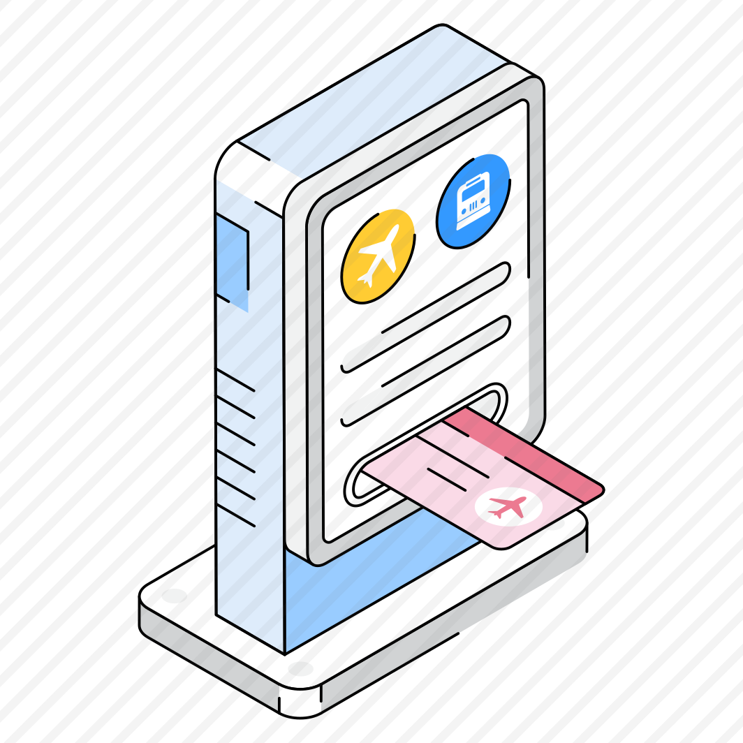 Ticket, Booking, Reservation, Terminal, Panel preview