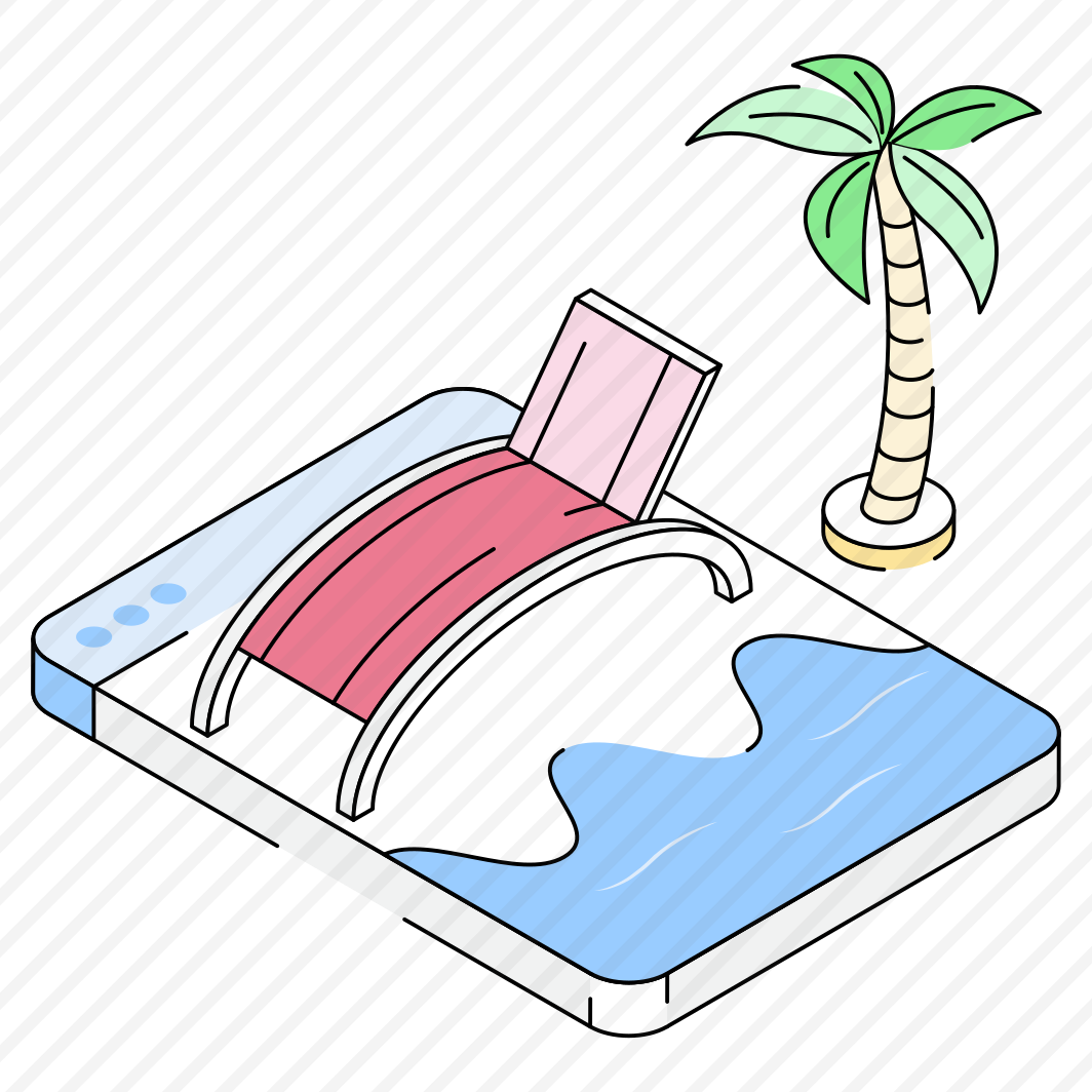 Tropical, Outdoor, Resort, Sunbed, Website preview