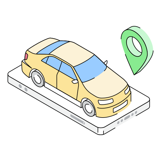 Car, Location, Tracking, Navigation, Vehicle illustration