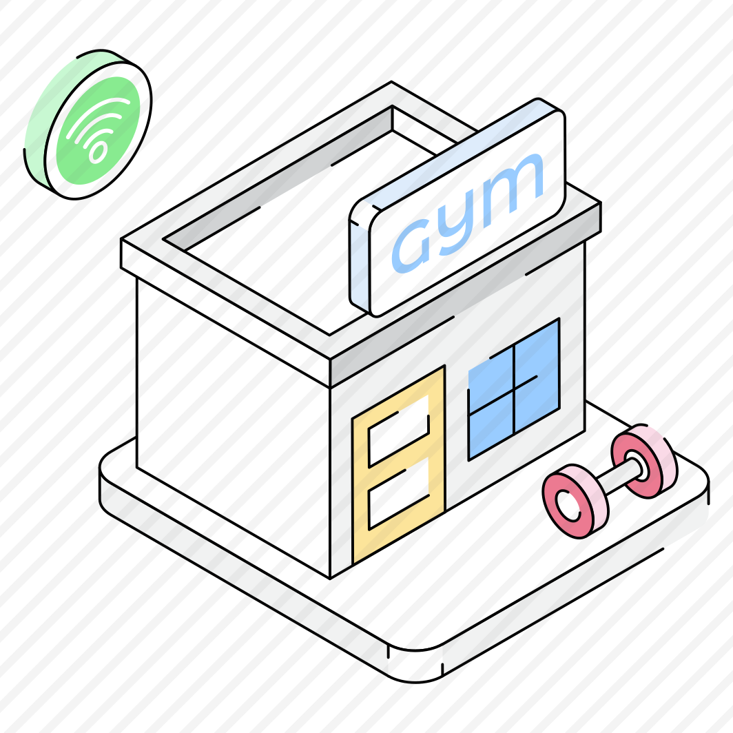 Gym, Building, Architecture, Wifi, Dumbbell preview